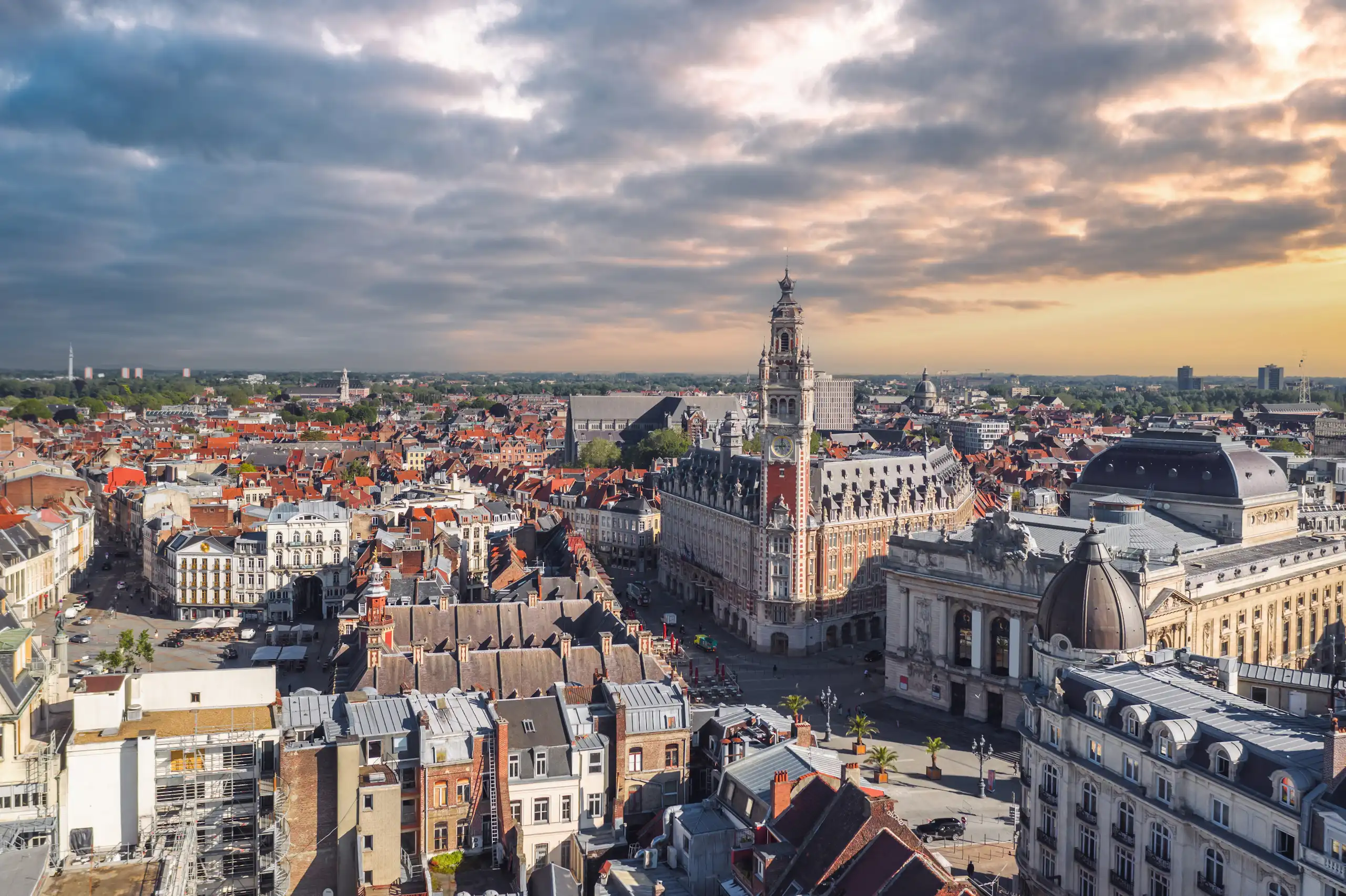 Vue panoramique de Lille.