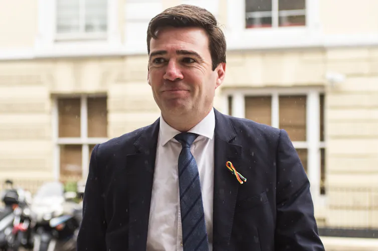 andy burnham in a suit pictured in 2016.