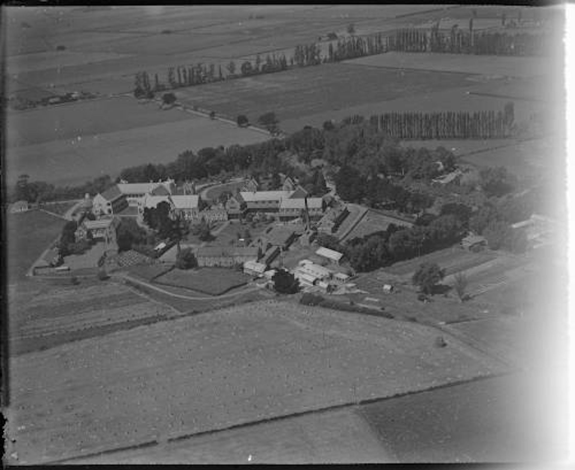 Aerial photograph of Mount Magdala.