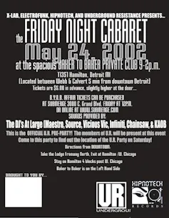 Turismo tecno en Detroit: ¿qué le deben los visitantes a la ciudad que creó la música? 1 Folleto del 24 de mayo de 2002