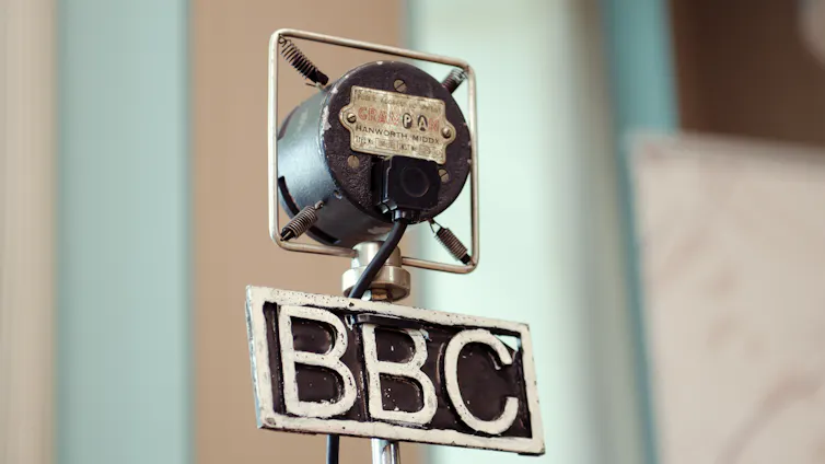 A retro BBC microphone