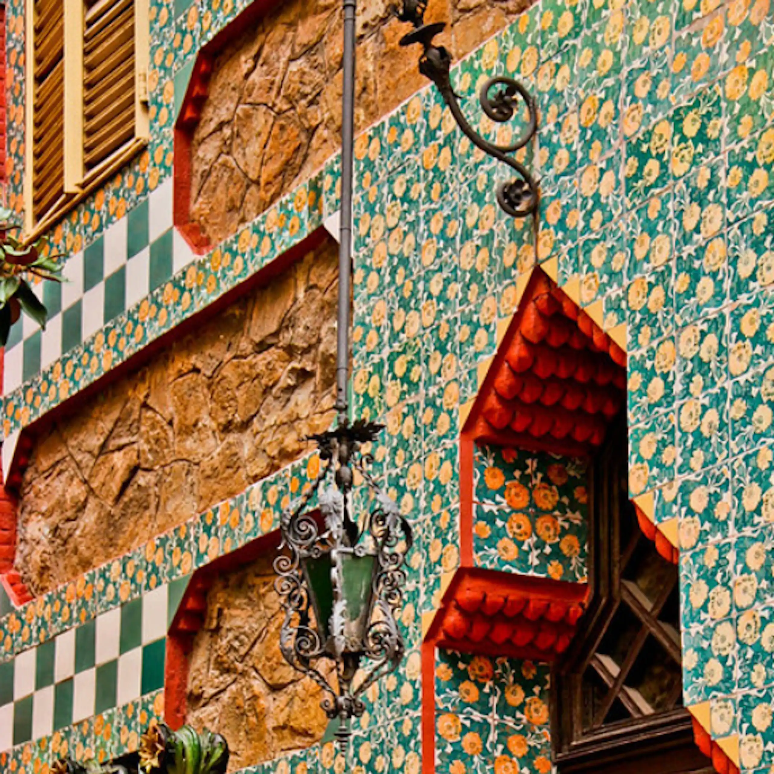 (L-R) Casa Vicens, Torre de Bellesguard and Cripta de la Colònia Güell