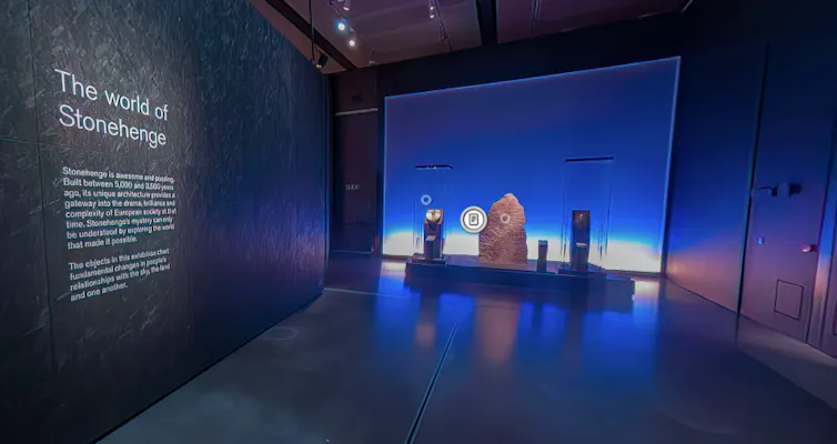 A view of The World of Stonehenge virtual exhibition.