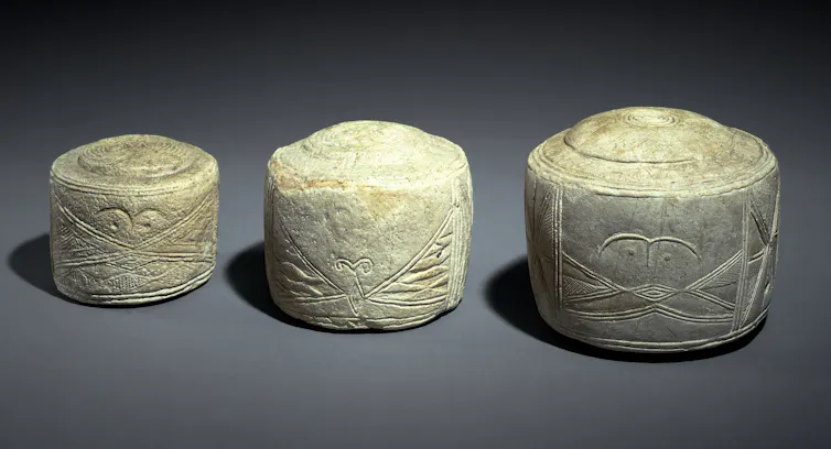 The three Folkton drums.