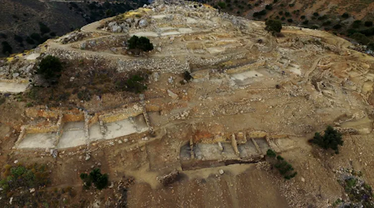 Le site d’Azoria en Crète