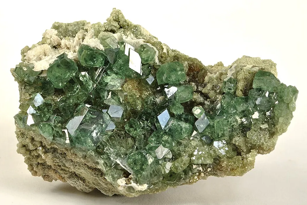 We discovered a new rock type containing garnet inside…