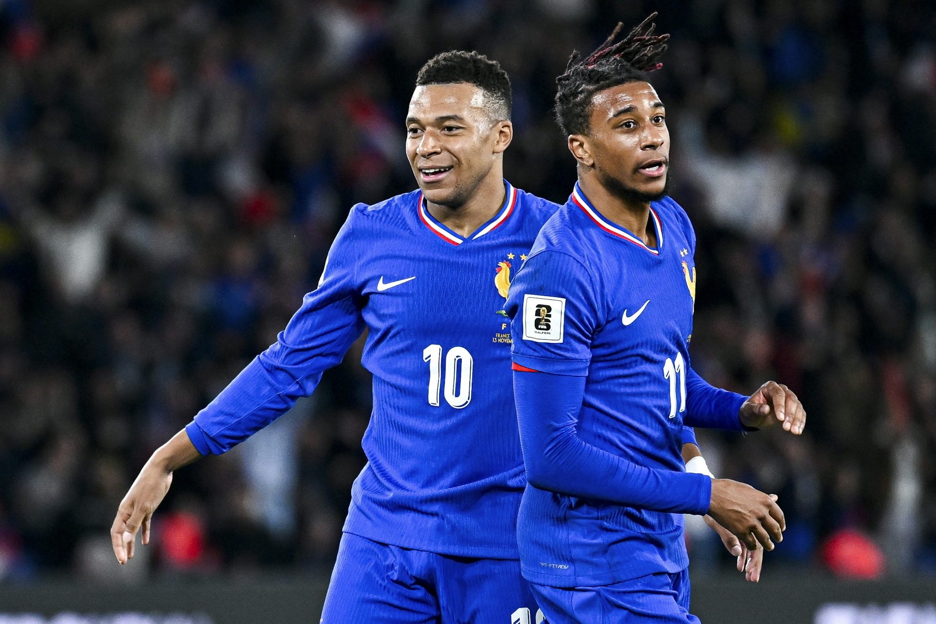 Kylian Mbappé et Michael Olise