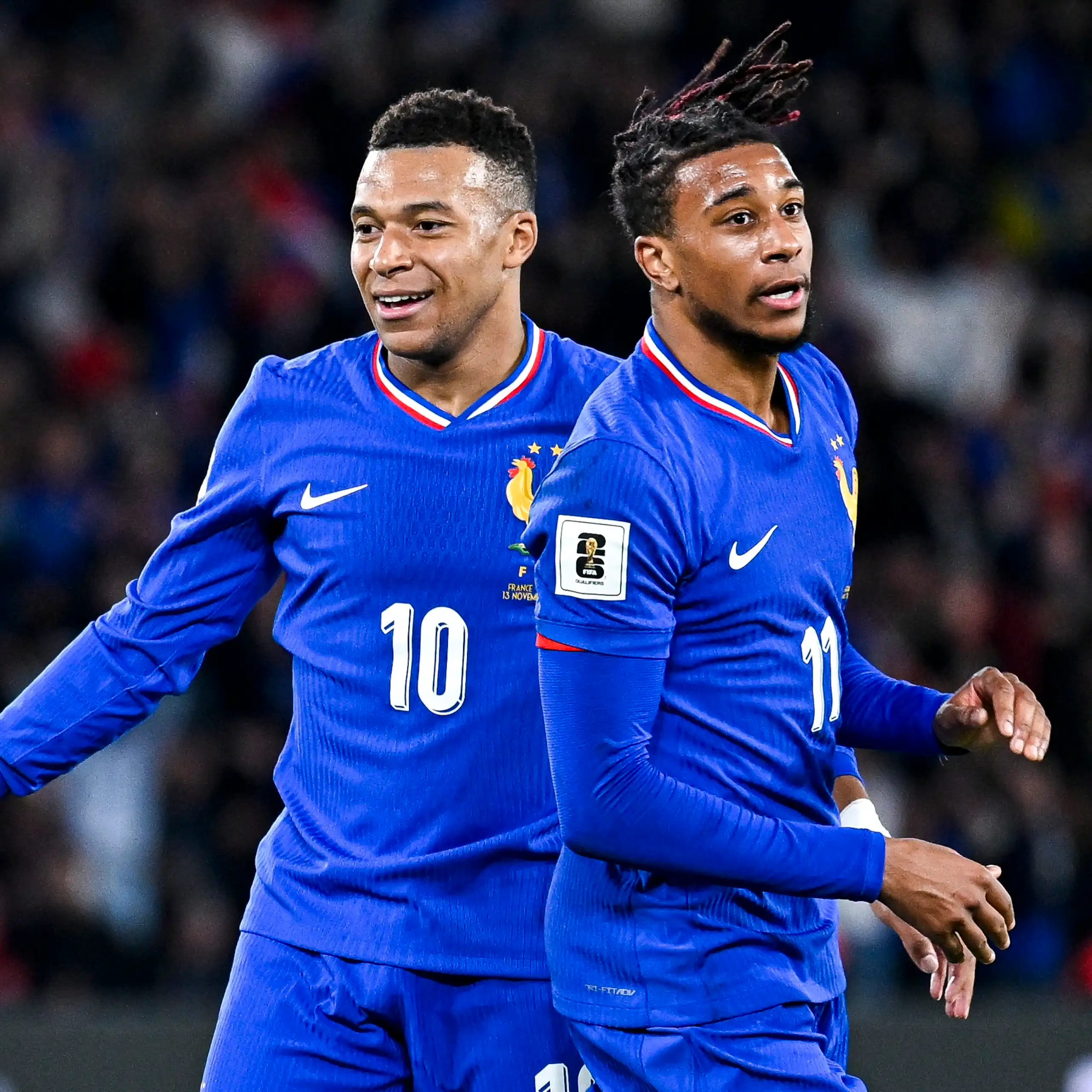 Kylian Mbappé et Michael Olise