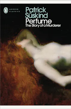 book cover: Perfume - a woman naked, with red flowing hair