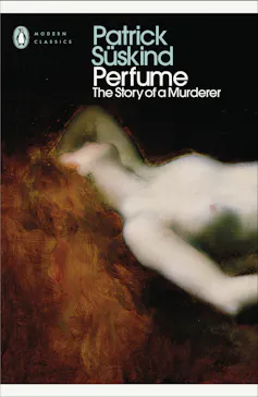 book cover: Perfume - a woman naked, with red flowing hair
