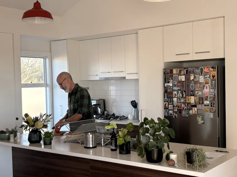 A man in the kitchen
