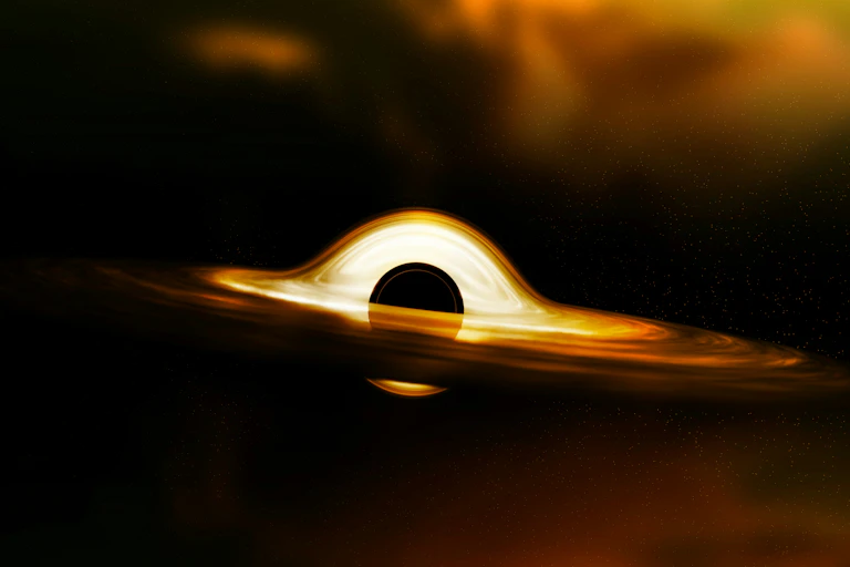 Artist's impression of a black hole