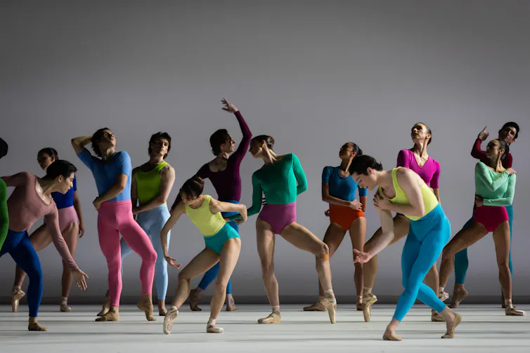 A stage full of dancers.
