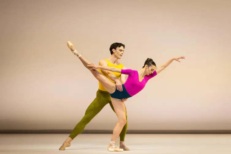 A pas de deux.