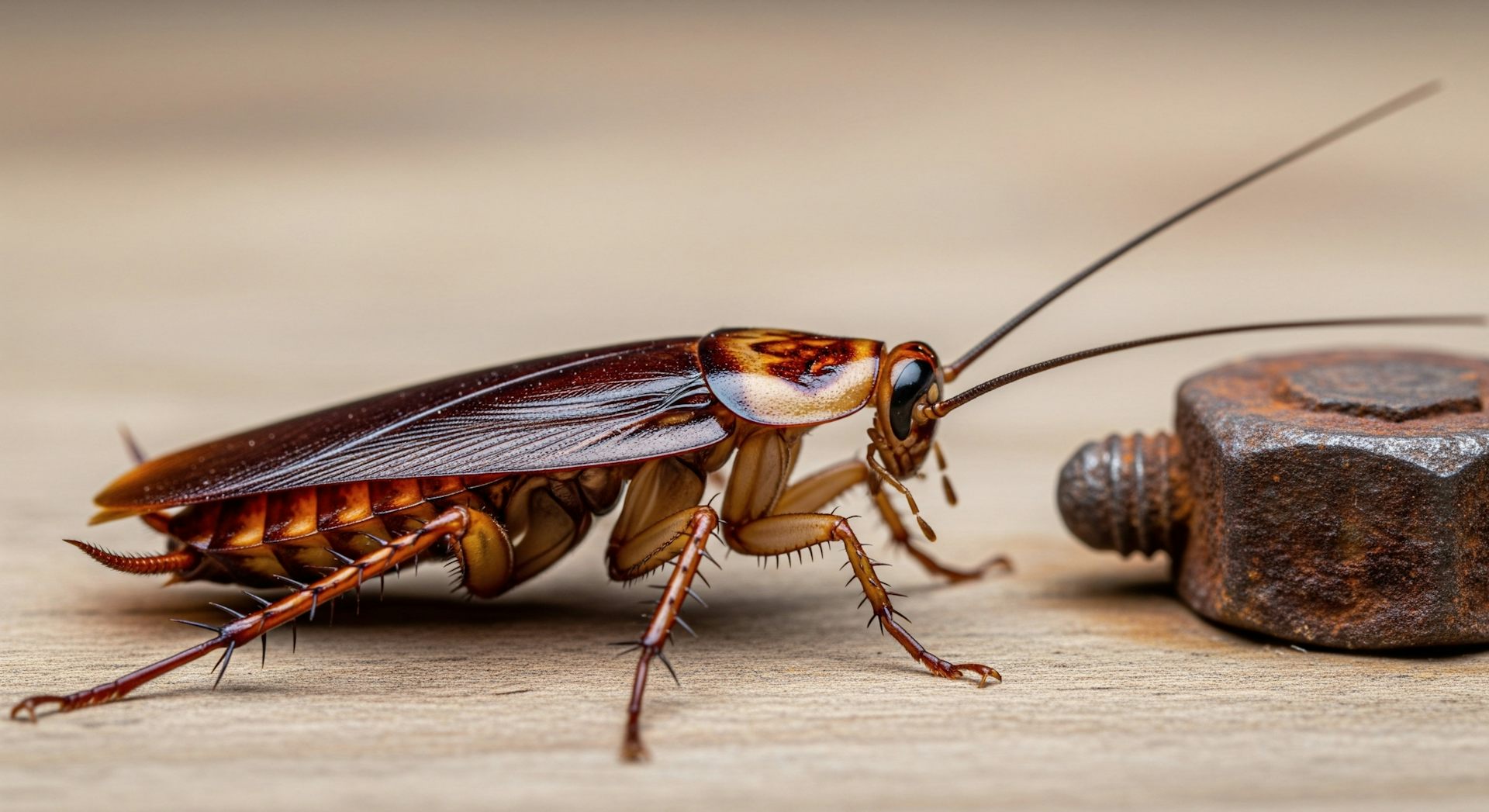 Cockroach close-up.