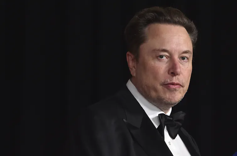 Elon Musk in a tuxedo