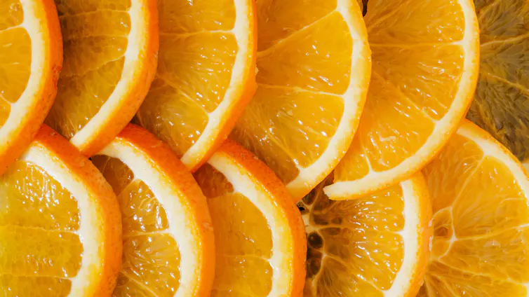 Overlapping orange slices