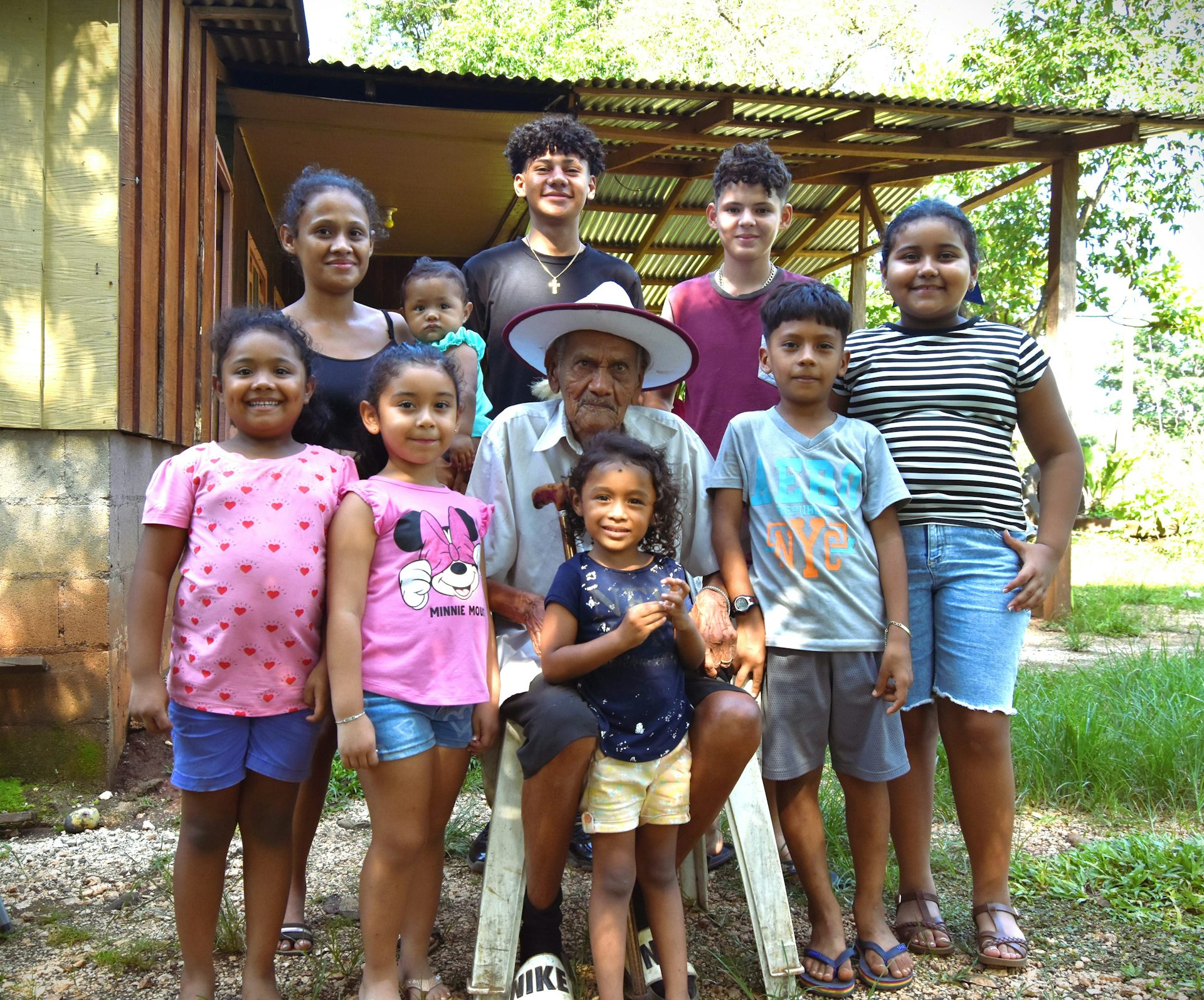 Retrato de una familia de la península de Nicoya (Costa Rica)