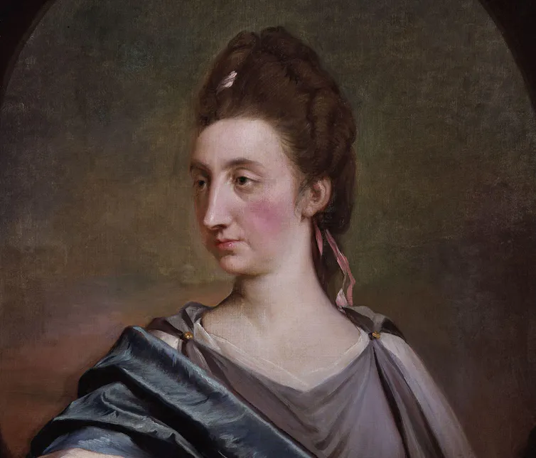 Portrait of an 18th-century woman, a public intellectual.