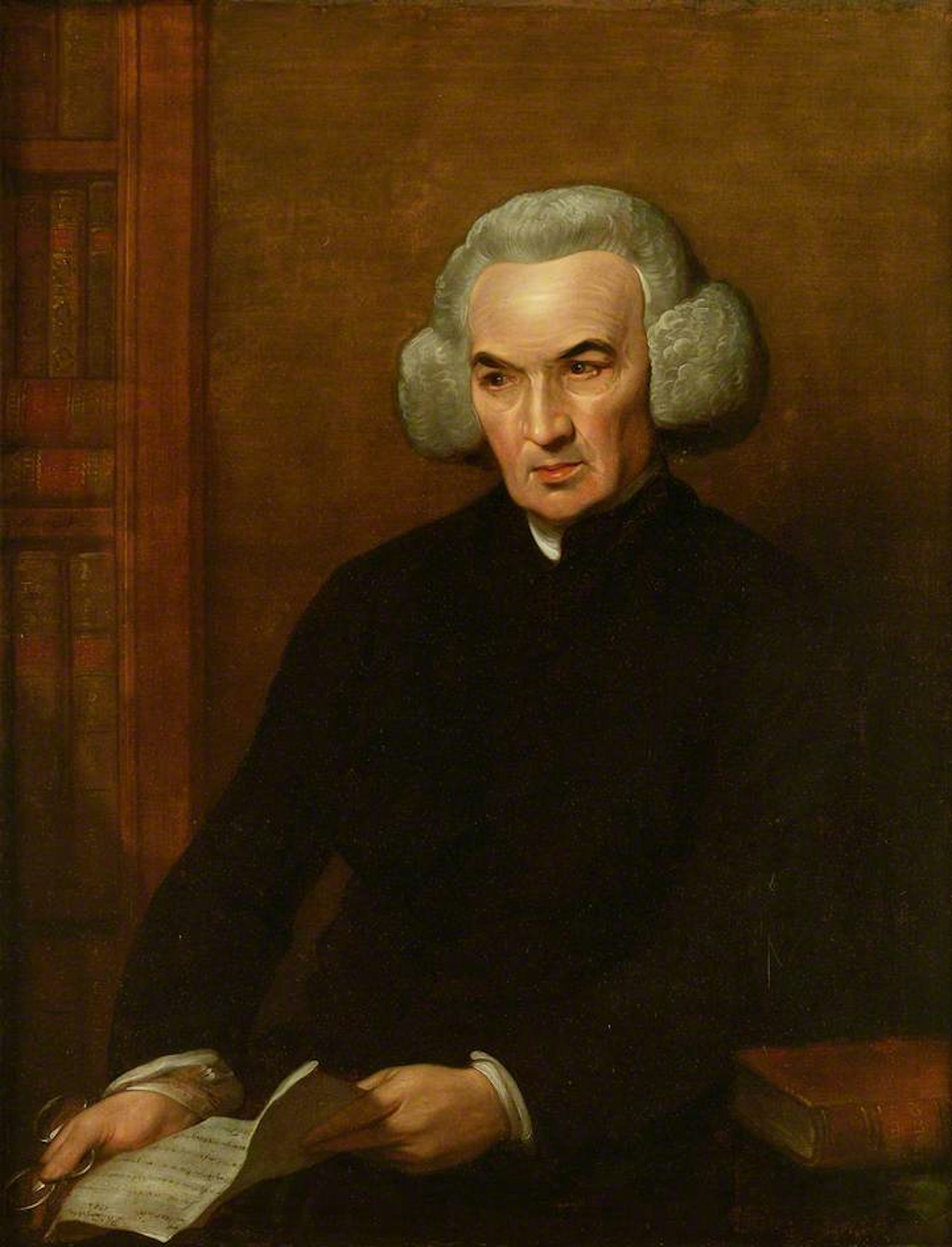 Portrait of an 18-th-century British intellectual.