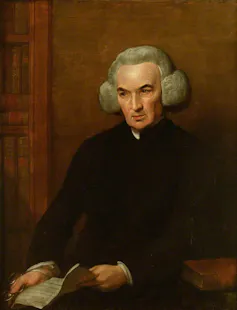Portrait of an 18-th-century British intellectual.