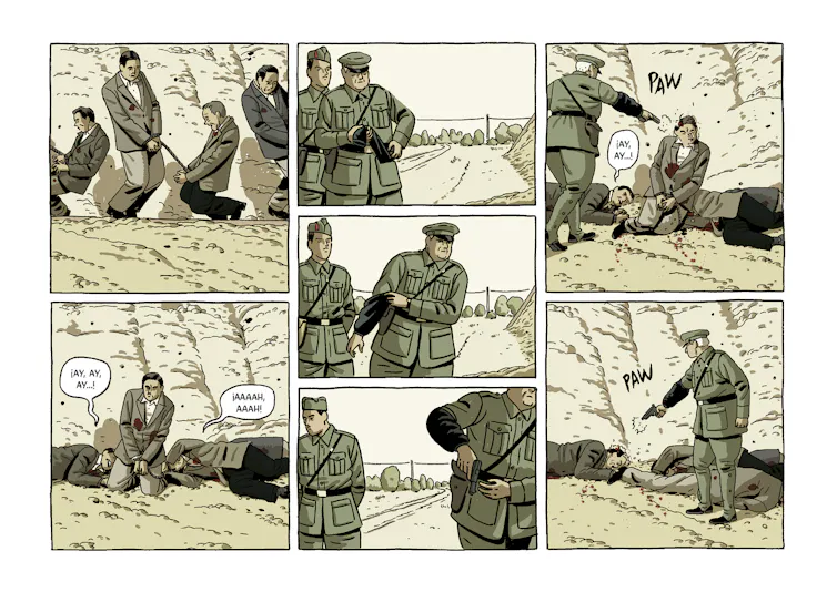 Una página del cómic _El abismo del olvido_, de Paco Roca y Rodrigo Terrasa.