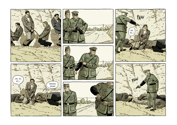 Una página del cómic _El abismo del olvido_, de Paco Roca y Rodrigo Terrasa.