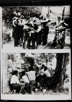 Contactos fotográficos de la Guerra Civil española que retratan a milicianos del ejército republicano.