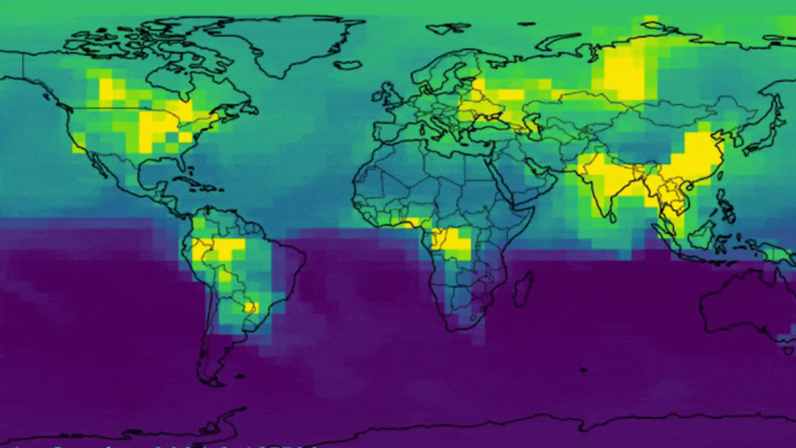 Carte du monde animée.