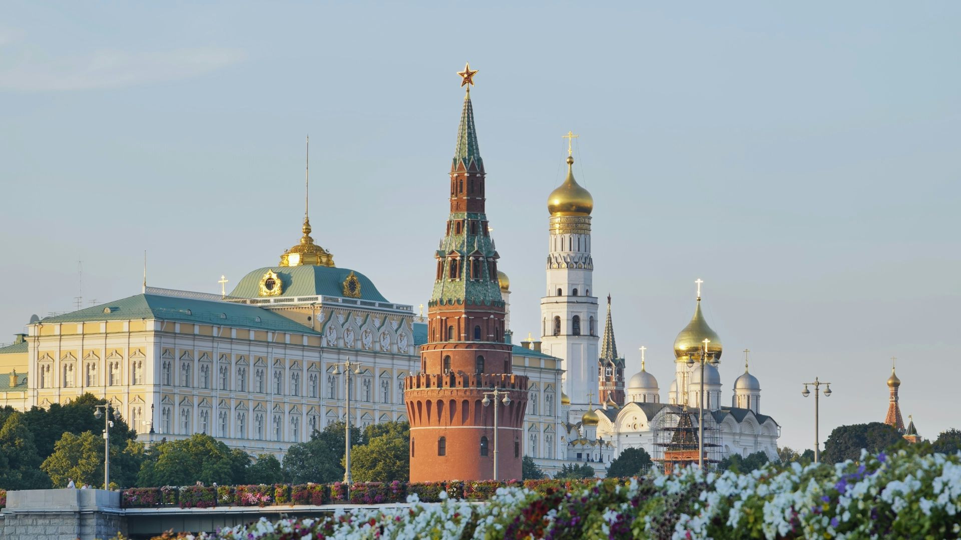 The Kremlin building in Moscow, where government decisions are made.