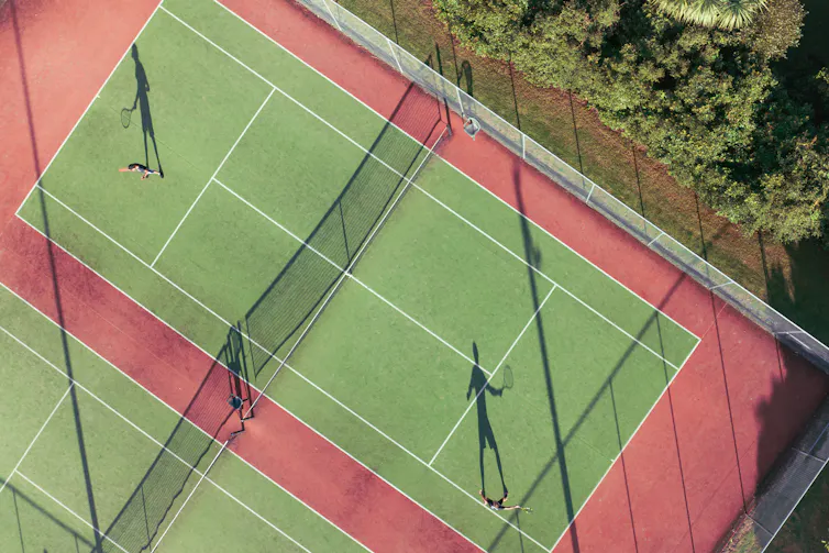 Civility calls for the willingness to interact – a dispute with a neighbor published how a lot motivation issues 3 aerial view of green tennis court with one player on each side