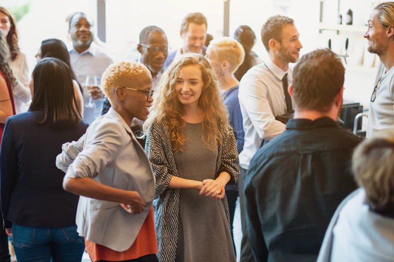 People meeting at group event
