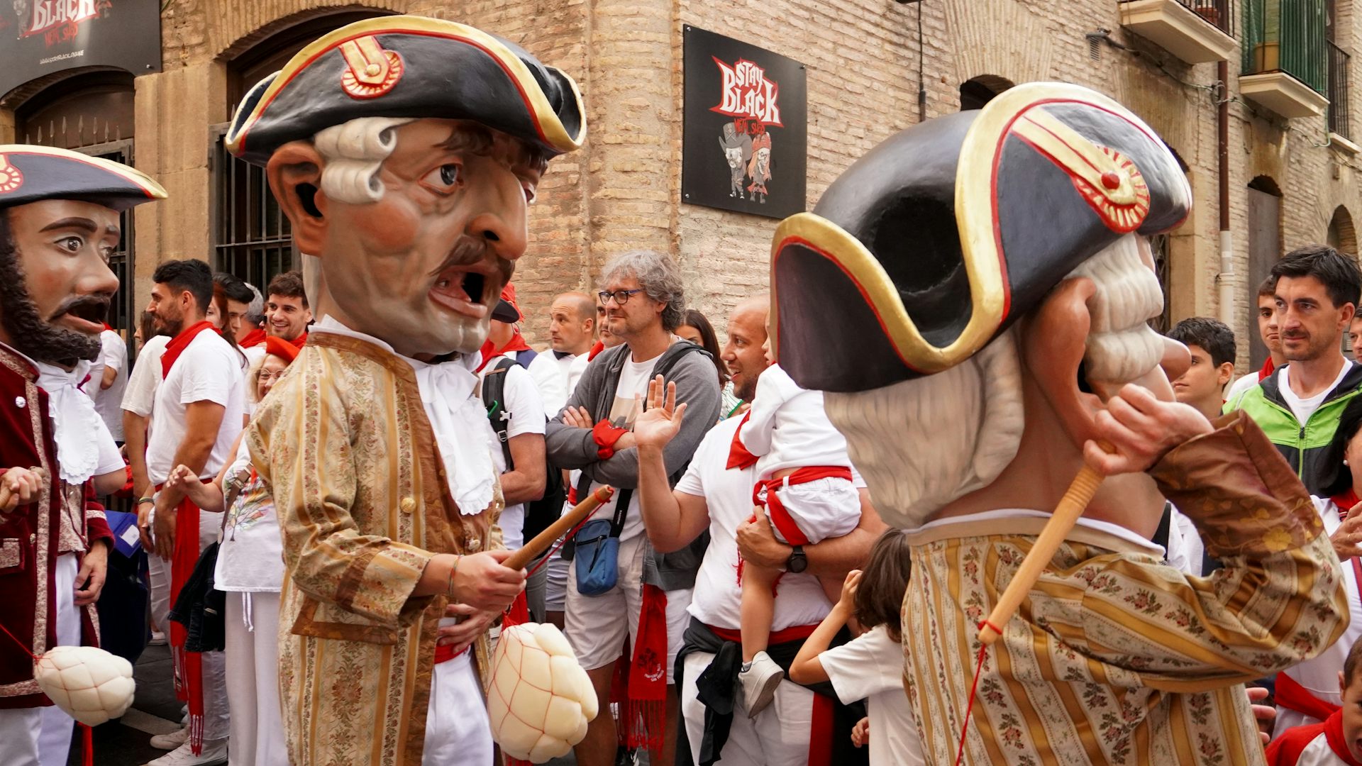 Cabezudos en Sanfermin.