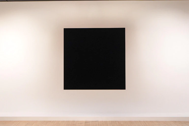 A square Vantablack work by Anish Kapoor.