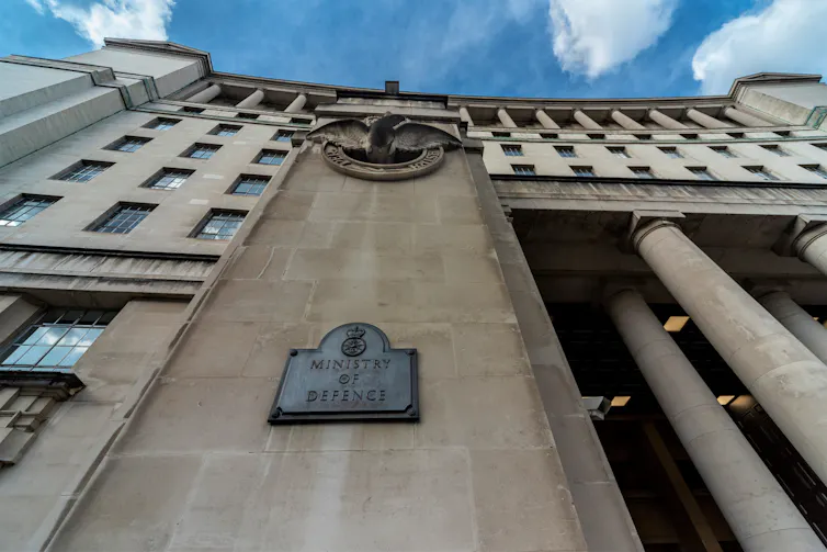 exterior shot of ministry of defence headquarters in london