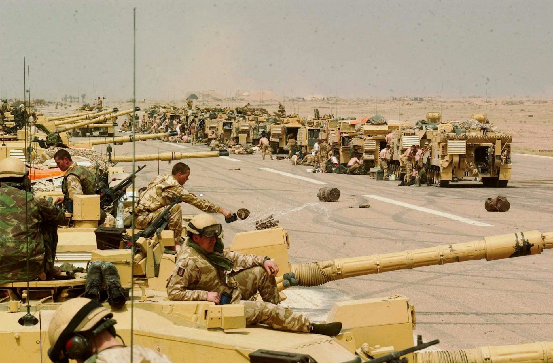 British troops in Iraq in 2003.