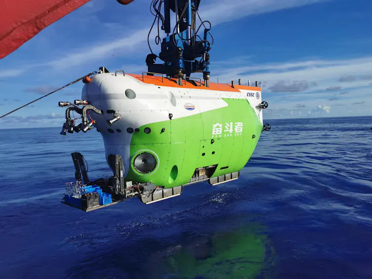 China's deep-sea manned submersible HOV Fendouzhe.