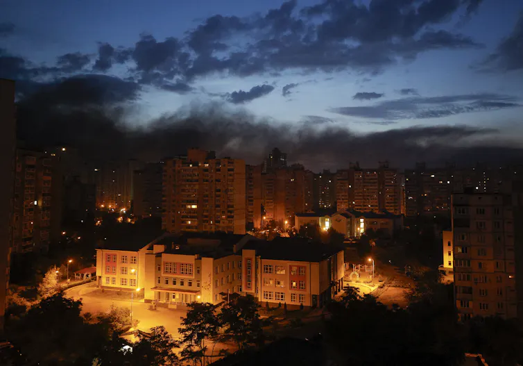 Kyiv under air attack, July 6.