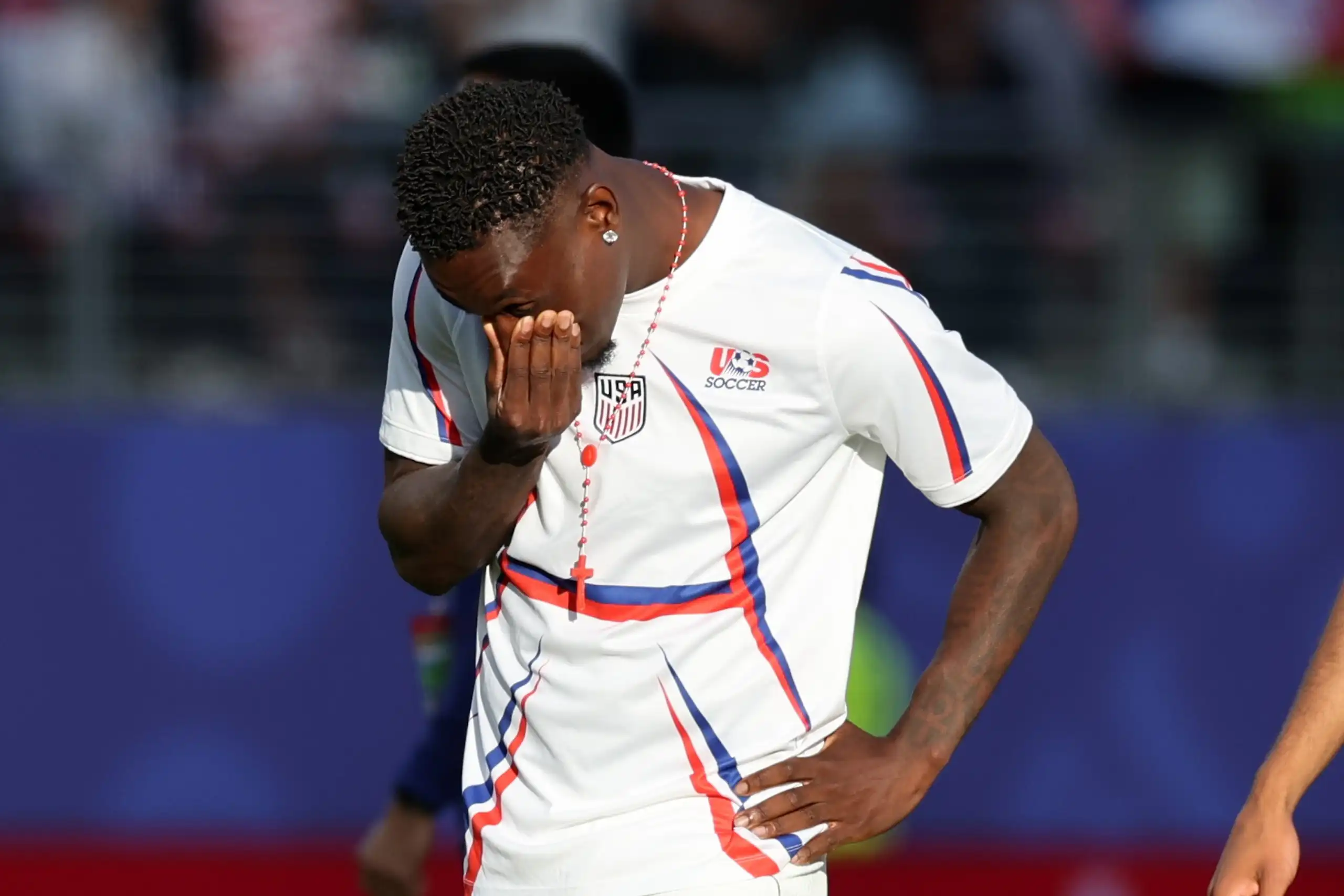 US men's team striker Folarin Balogun