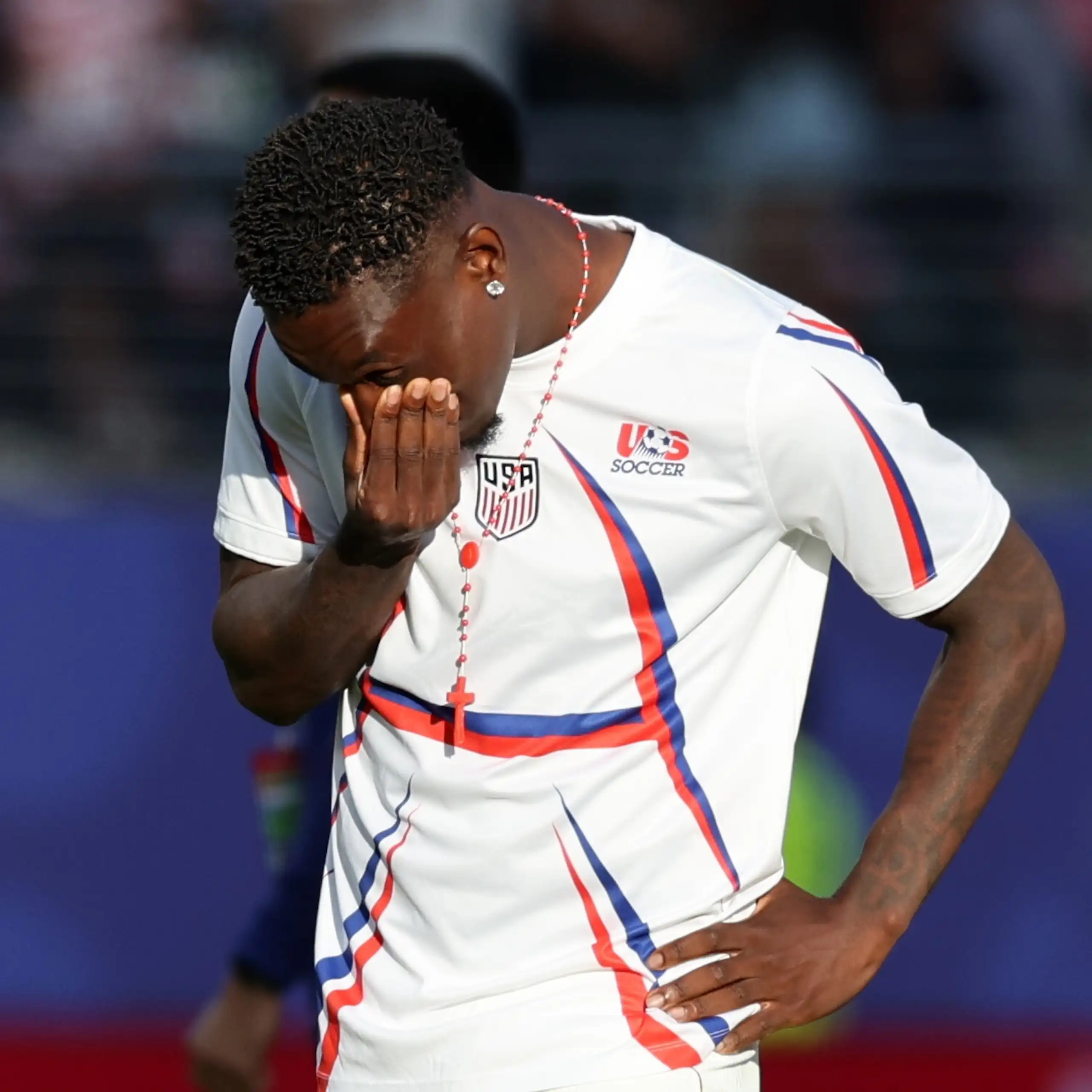 US men's team striker Folarin Balogun