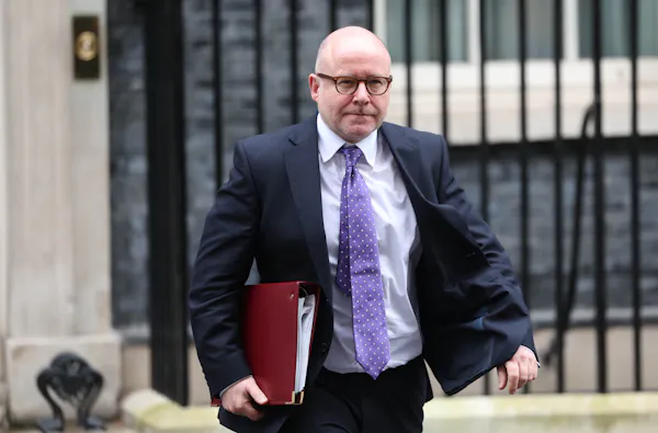 Richard Hermer departing 10 Downing Street