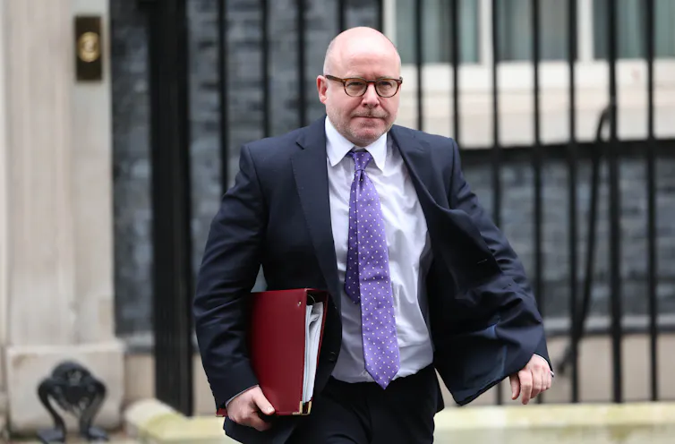 Richard Hermer departing 10 Downing Street