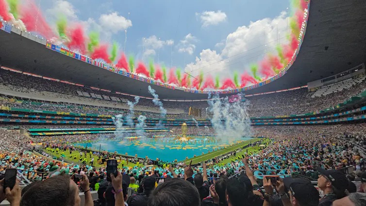 Estadio Azteca de la ciudad de México el día que se inauguró el Mundial de 2026.