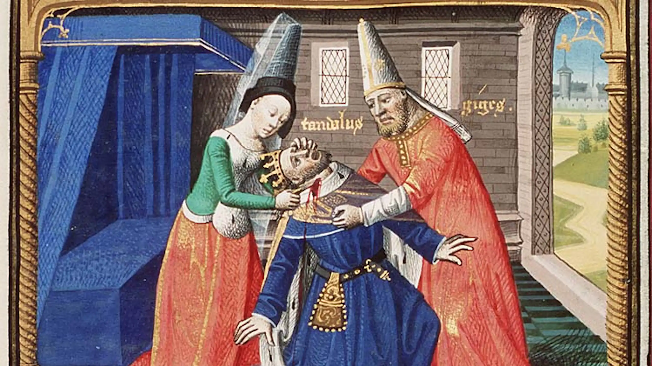 Manuscrit enluminé de la Cité de Dieu par Maître François