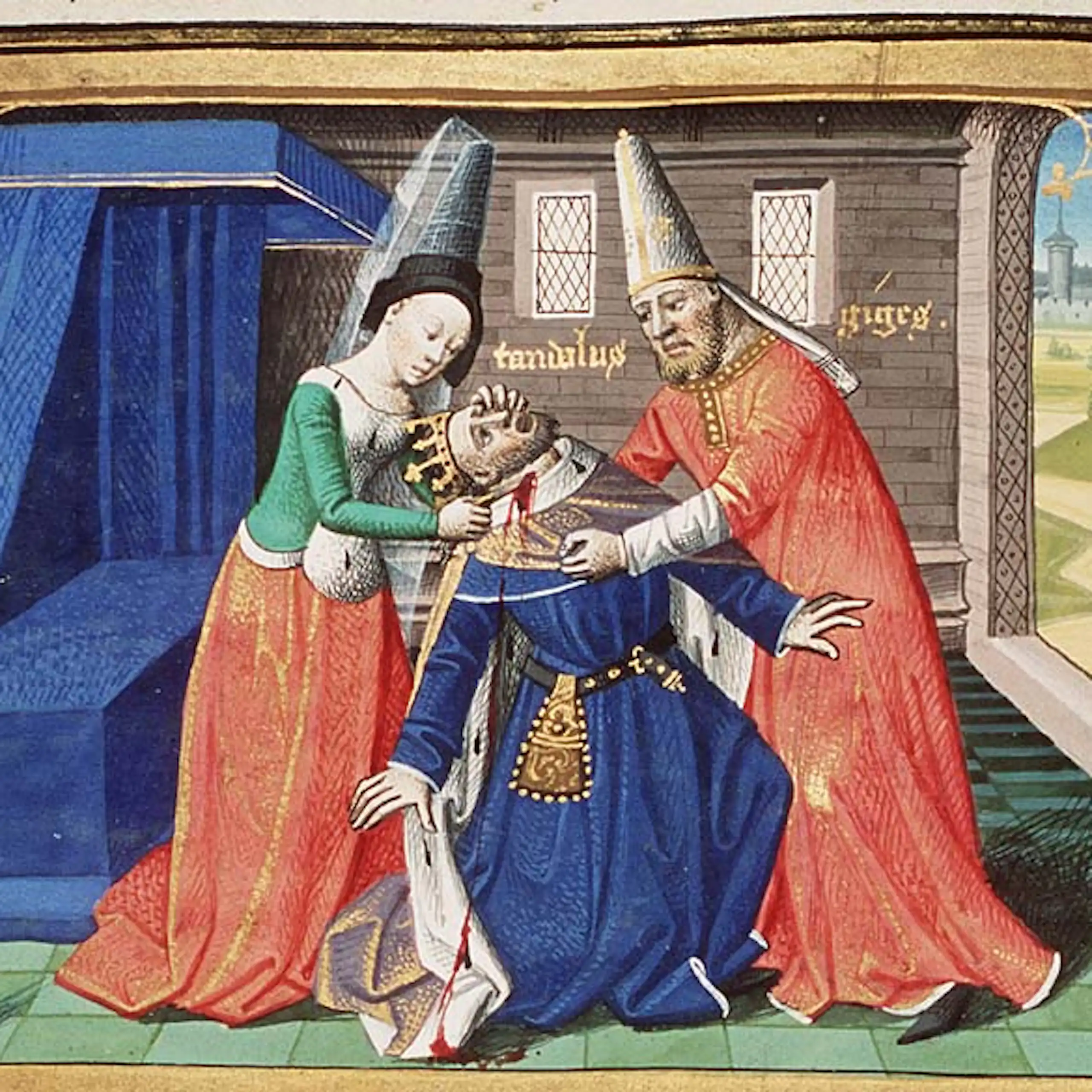 Manuscrit enluminé de la Cité de Dieu par Maître François