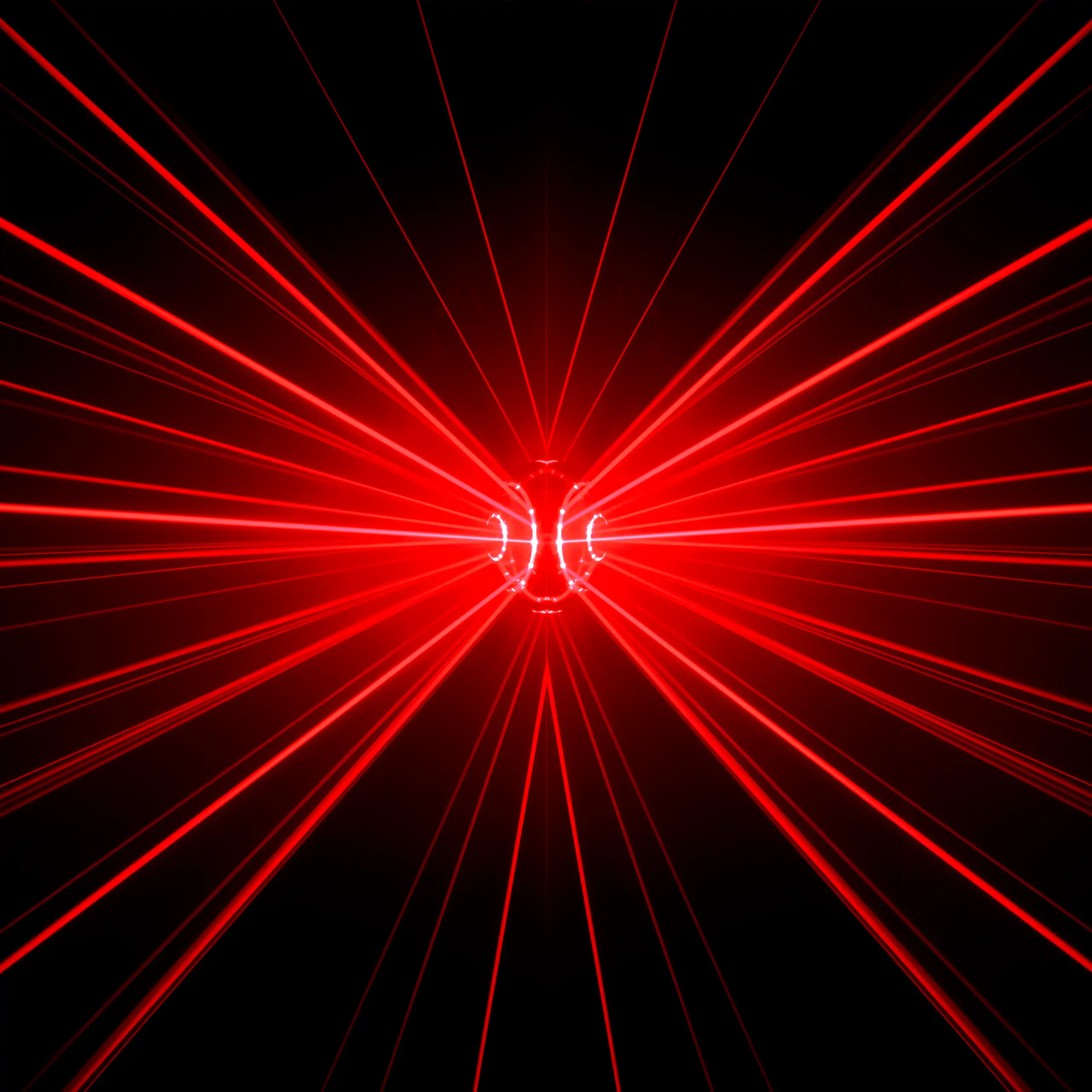 Red laser beams