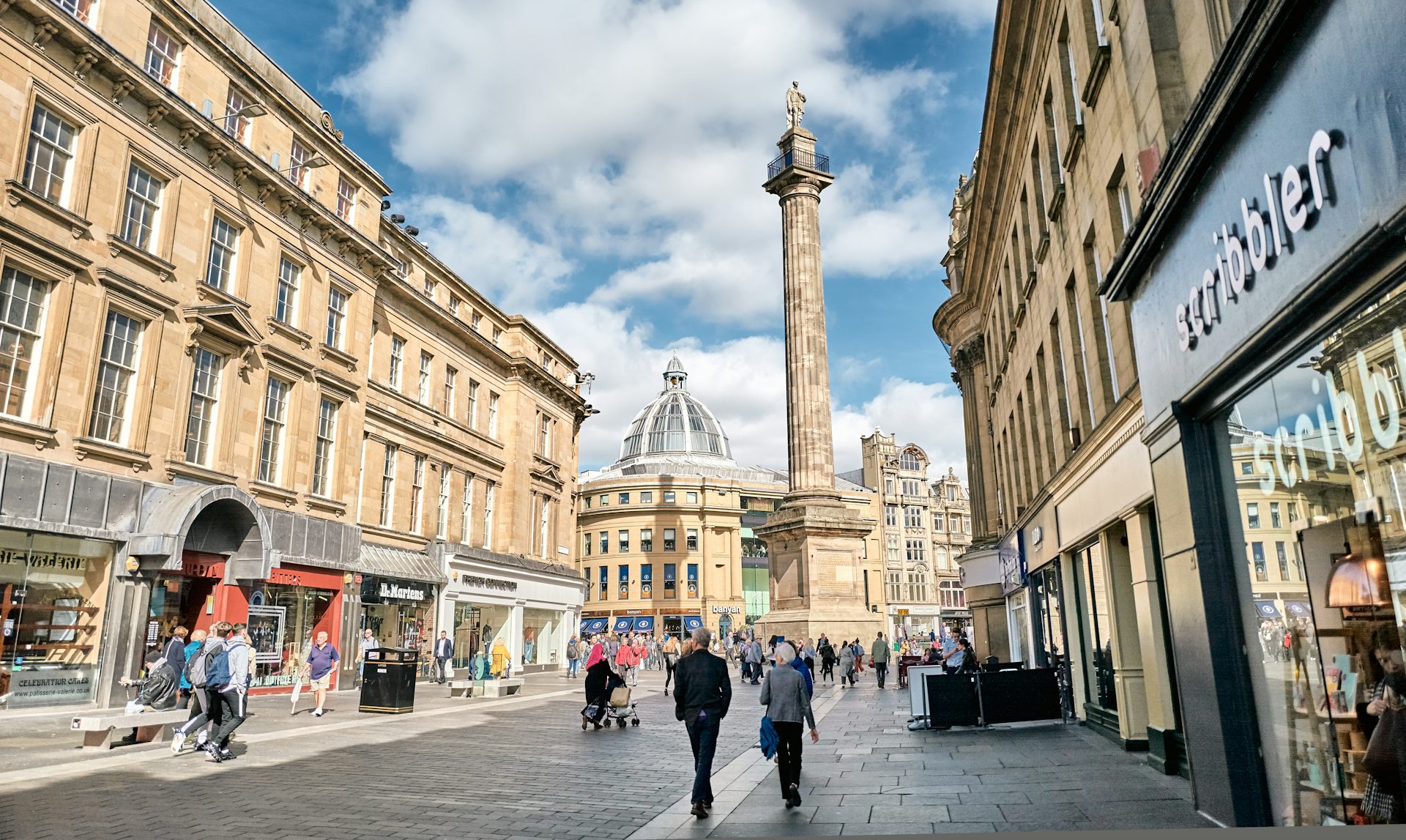 Shot of Newcastle city centre