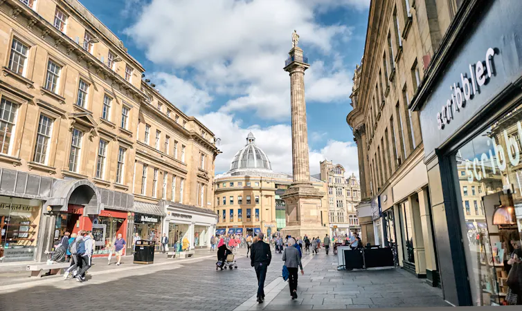 Shot of Newcastle city centre