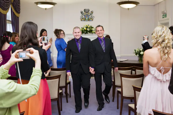 Gay couple marrying in London