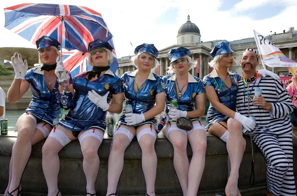 Trans people at a parade